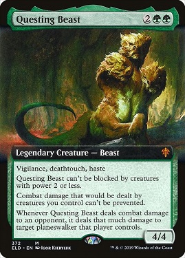 Questing Beast Throne of Eldraine Bordless